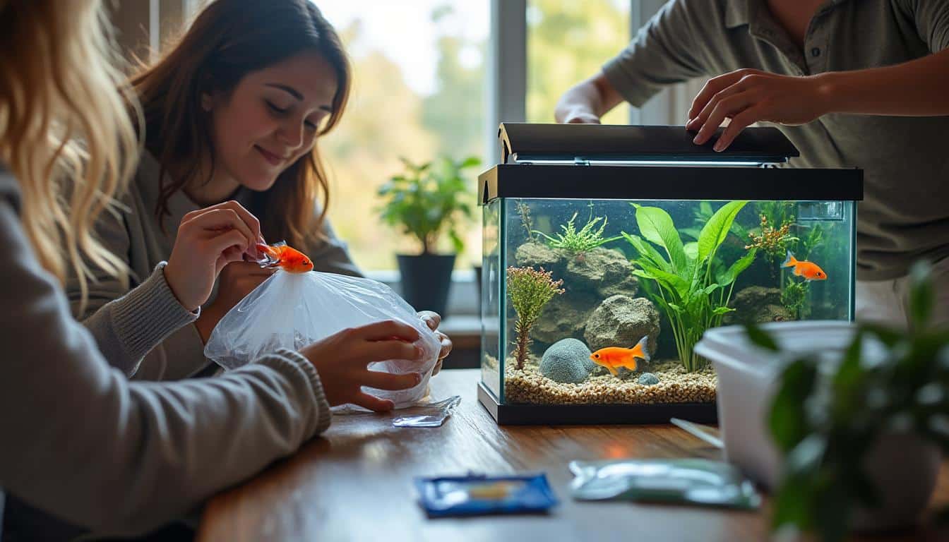 Illustration: Bien préparer ses poissons et son aquarium avant le déménagement