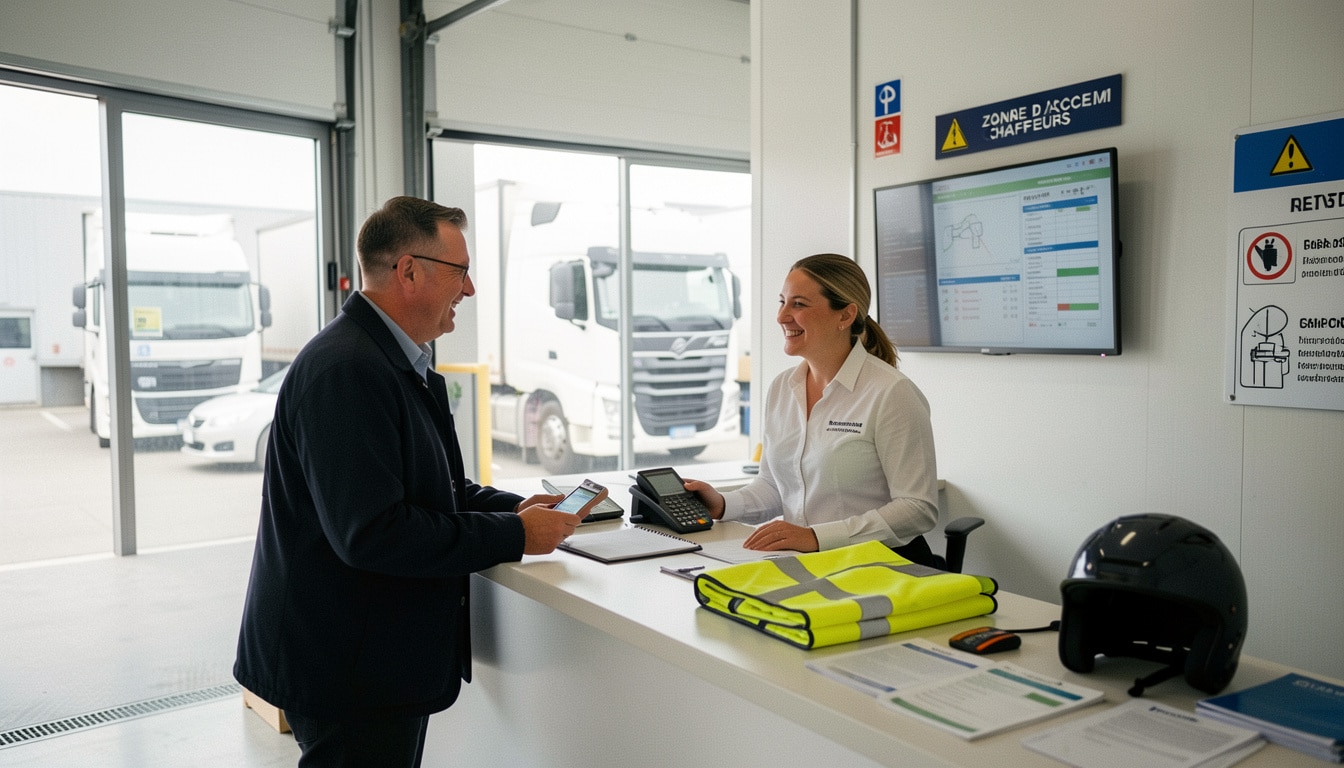 Accueil des chauffeurs en logistique : bien l’organiser