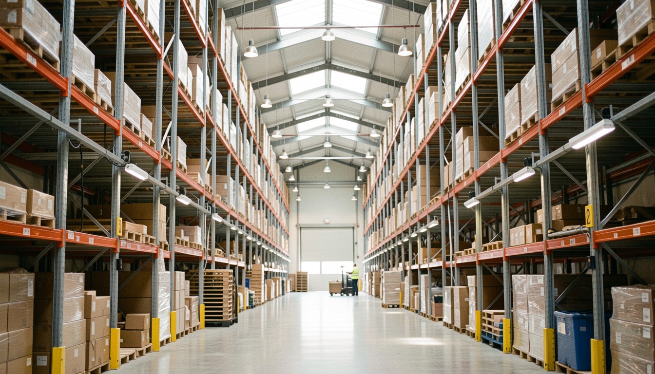 Bien choisir l’éclairage d’un entrepôt logistique