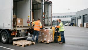 Chargement et déchargement des camions en sécurité