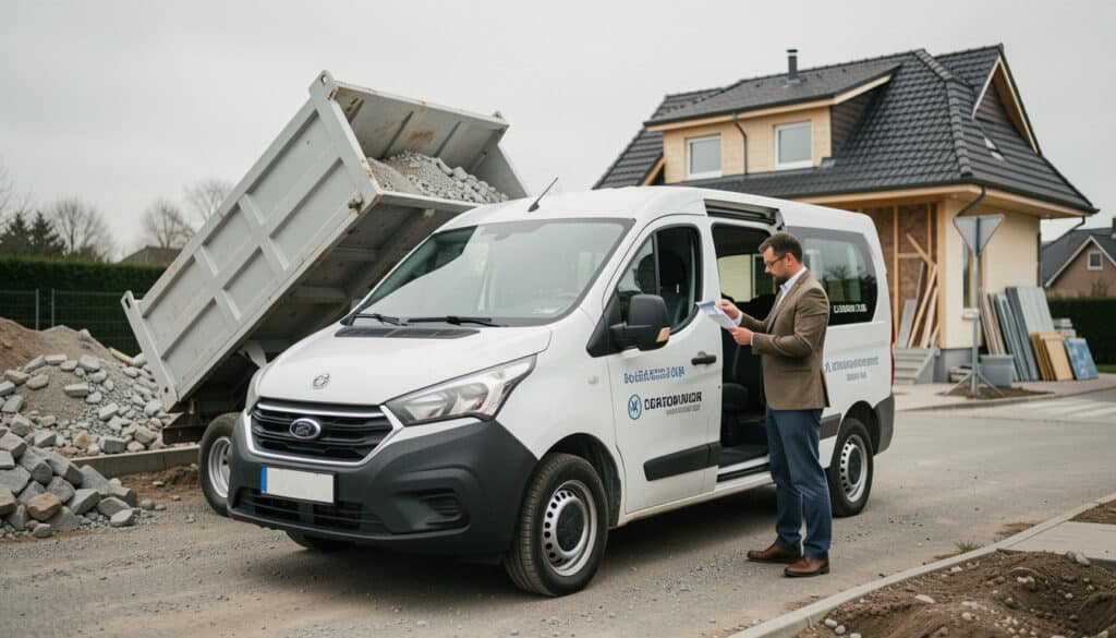 Location d’une camionnette benne : usages, permis, tarif