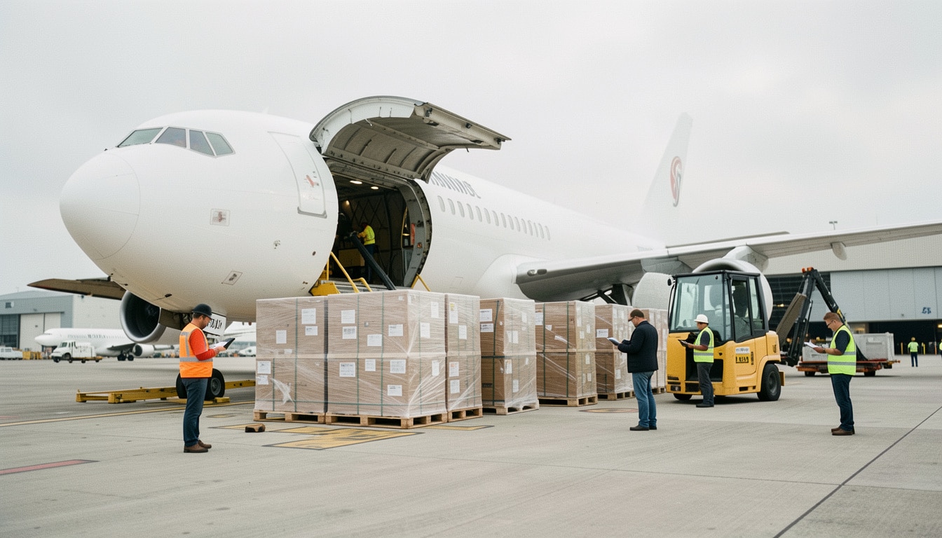 Transport aérien de marchandises : coûts et règles